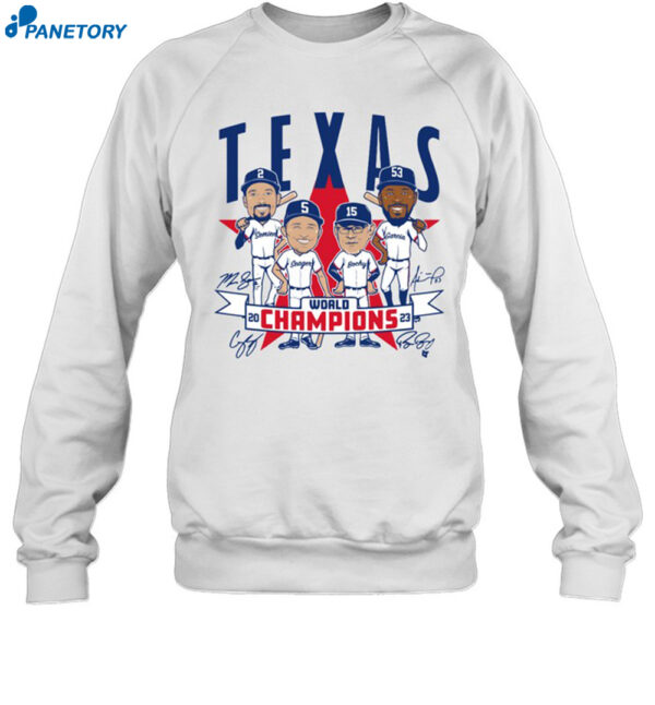 Texas Baseball World Champions Caricatures Shirt