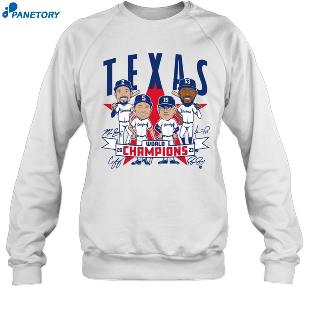 Texas Baseball World Champions Caricatures Shirt 1