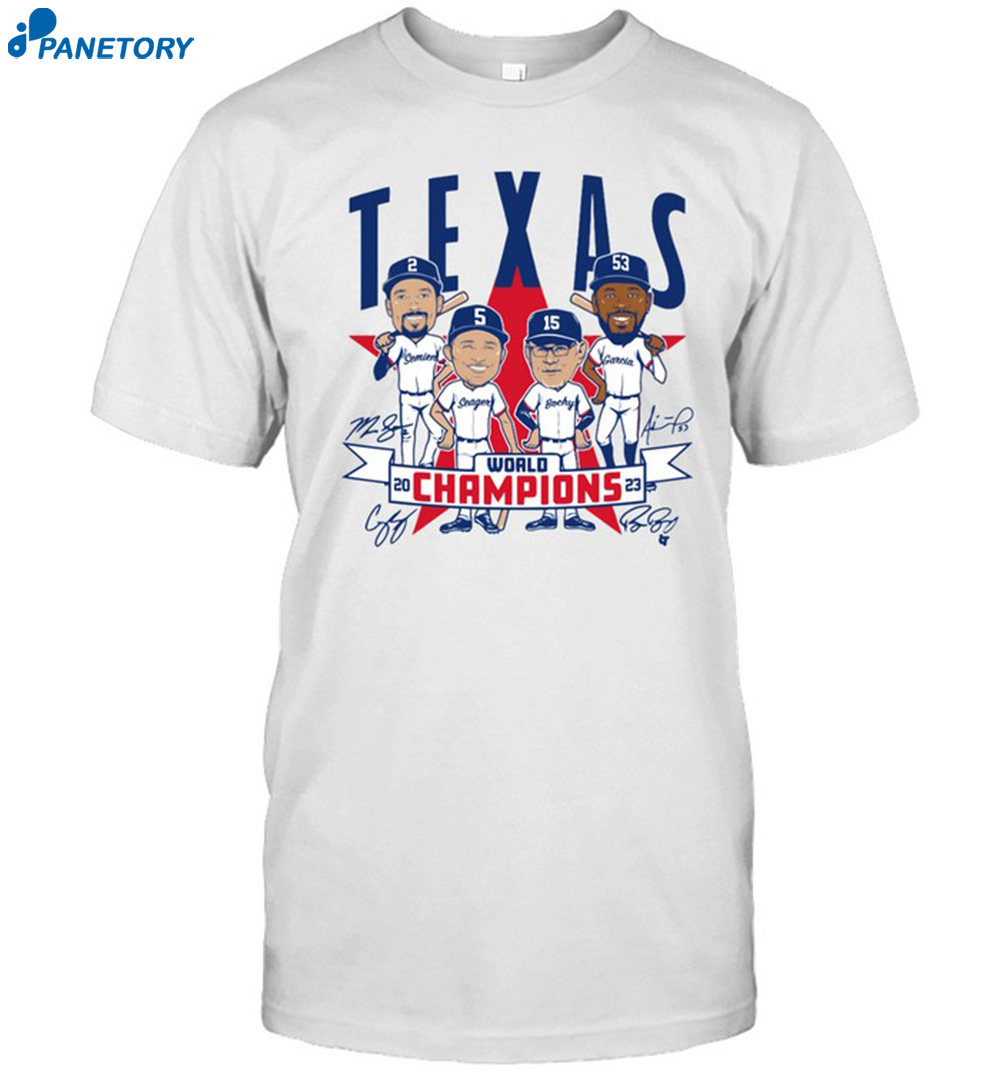 Texas Baseball World Champions Caricatures Shirt
