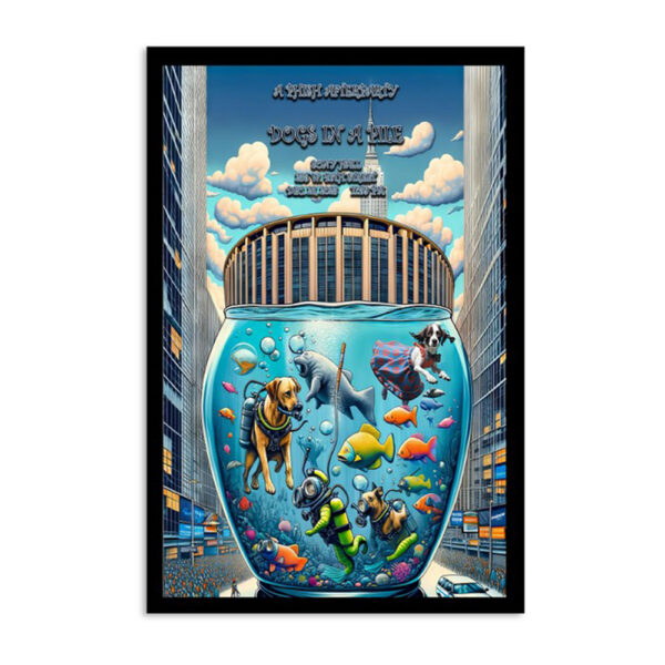 A Phish After-party Featuring Dogs In A Pile Sony Hall New NY Dec 28 2023 Poster