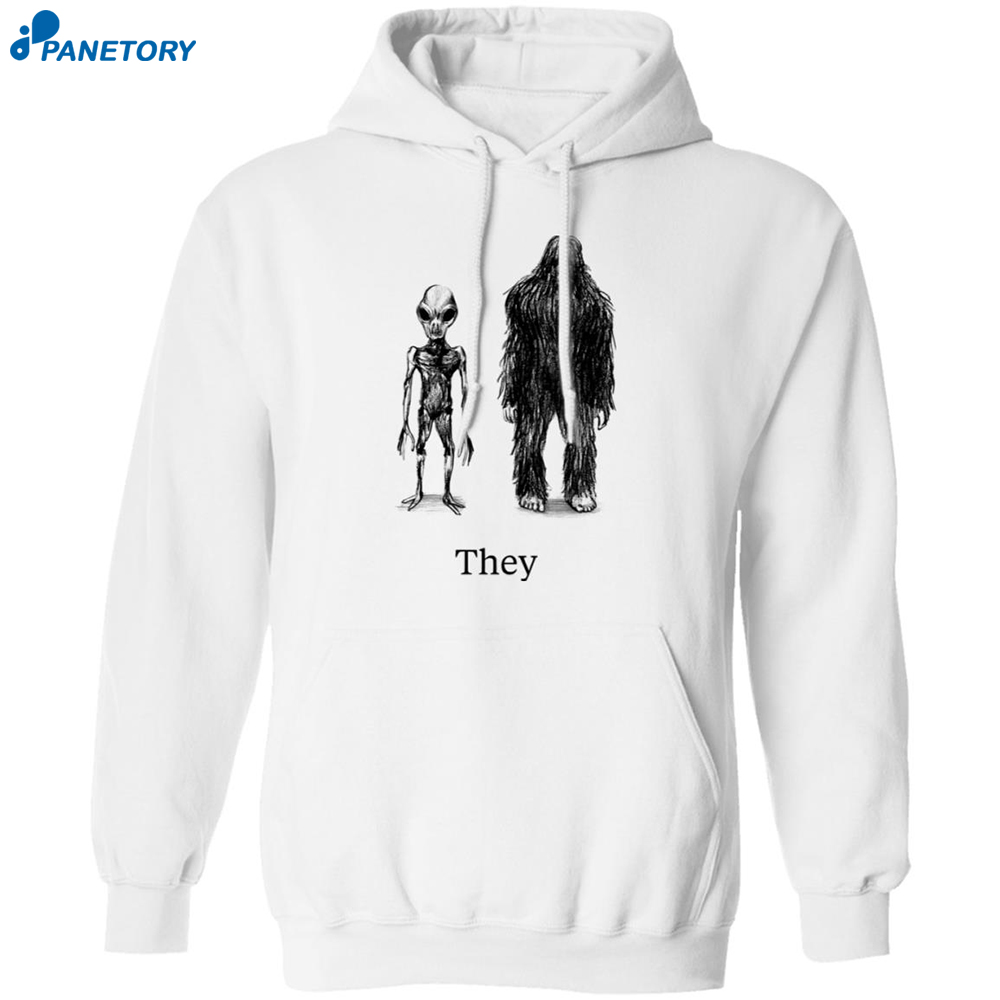 Alien Bigfoot They T-shirt 7 Alien Bigfoot They T-shirt 1