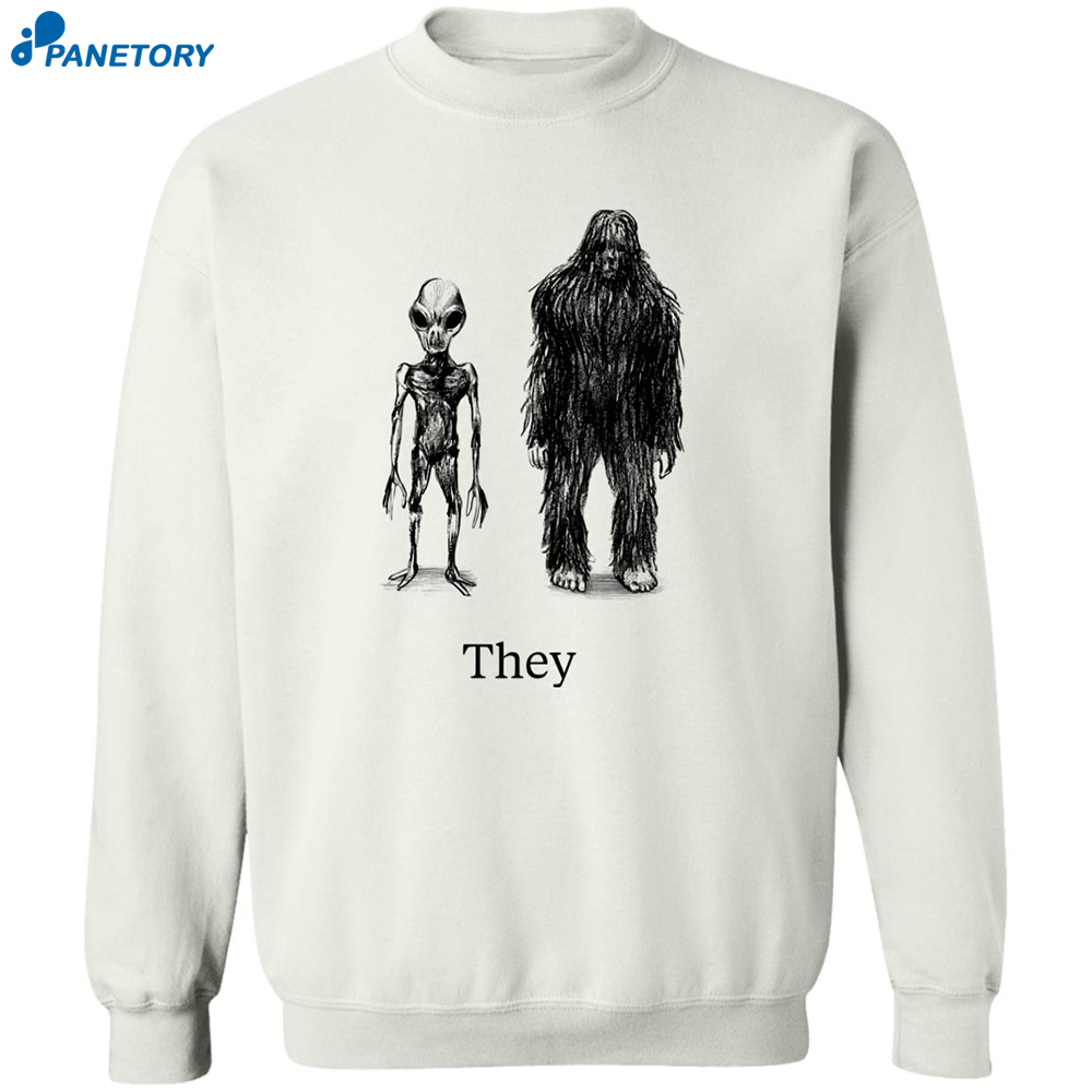 Alien Bigfoot They T-shirt 6 Alien Bigfoot They T-shirt 2