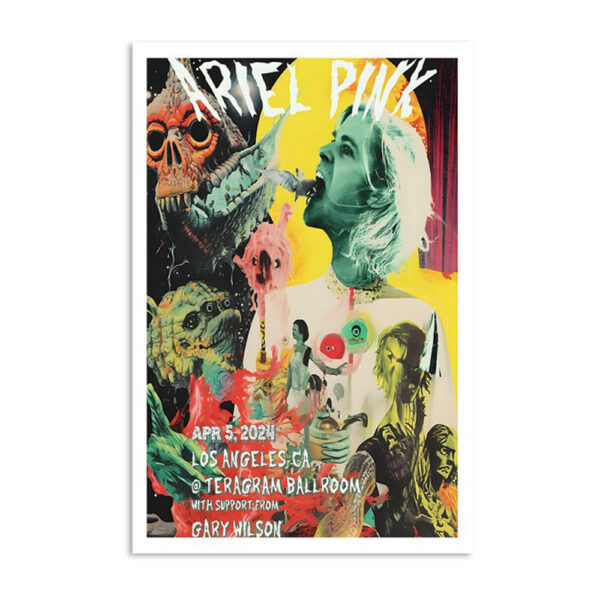 Ariel Pink Poster April 5 2024 Teragram Ballroom Los Angeles Poster