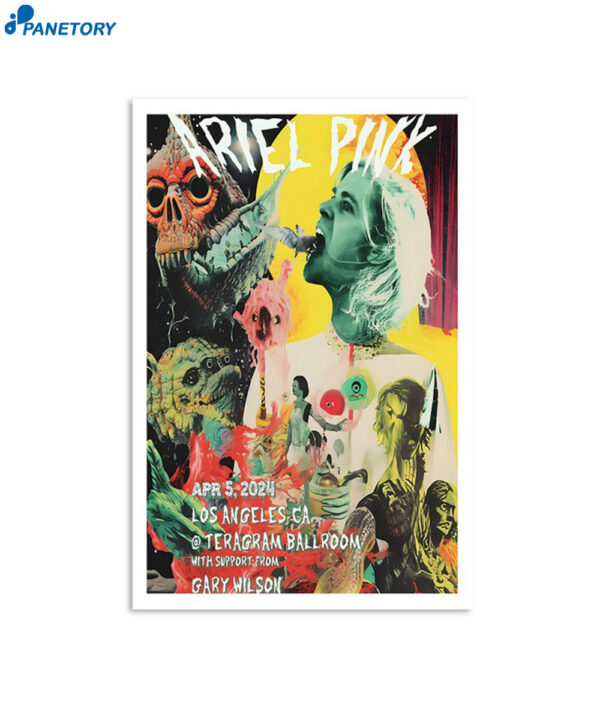 Ariel Pink Poster April 5 2024 Teragram Ballroom Los Angeles Poster