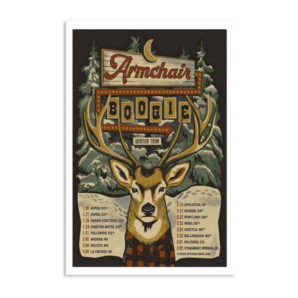 Armchair Boogie Winter Tour 2024 Poster