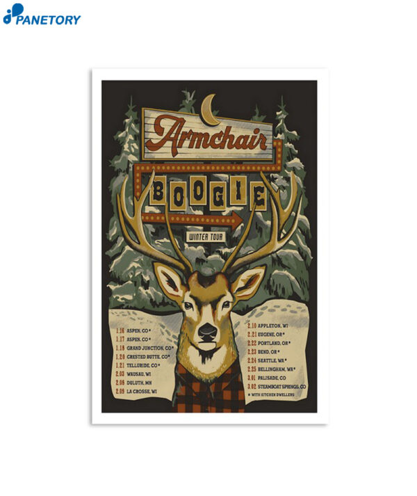 Armchair Boogie Winter Tour 2024 Poster