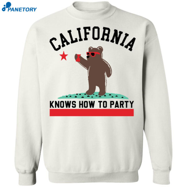 Bear California Knows How To Party Shirt