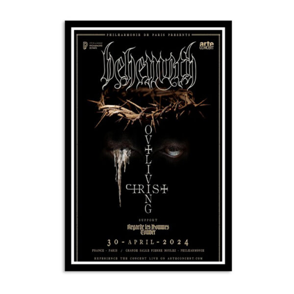 Behemoth Philharmonie Paris Fr April 30 2024 Poster