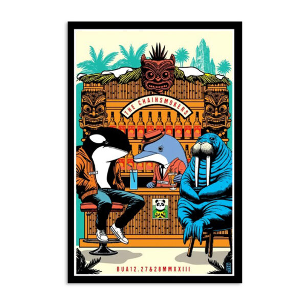 Belly Up Aspen Event The Chainsmokers Aspen Co Dec 27-28 2023 Poster