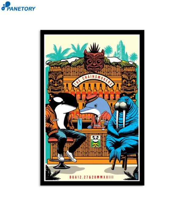 Belly Up Aspen Event The Chainsmokers Aspen Co Dec 27-28 2023 Poster