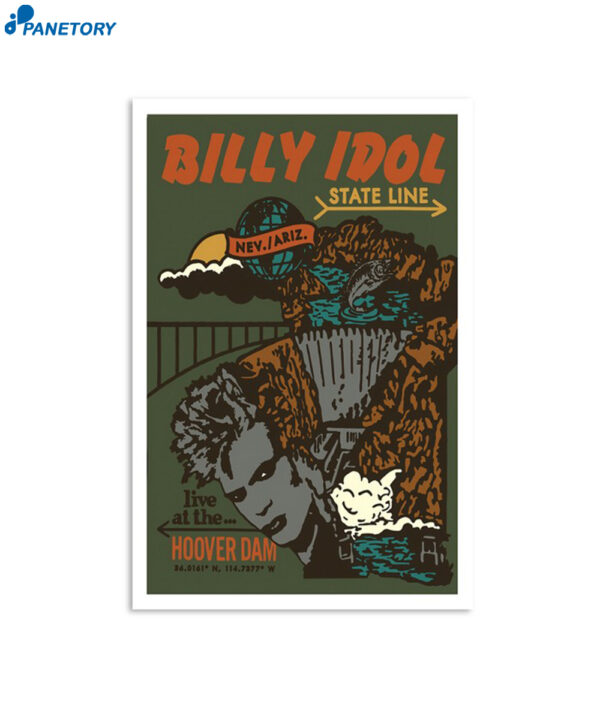 Billy Idol State Line National Park Foundation Poster