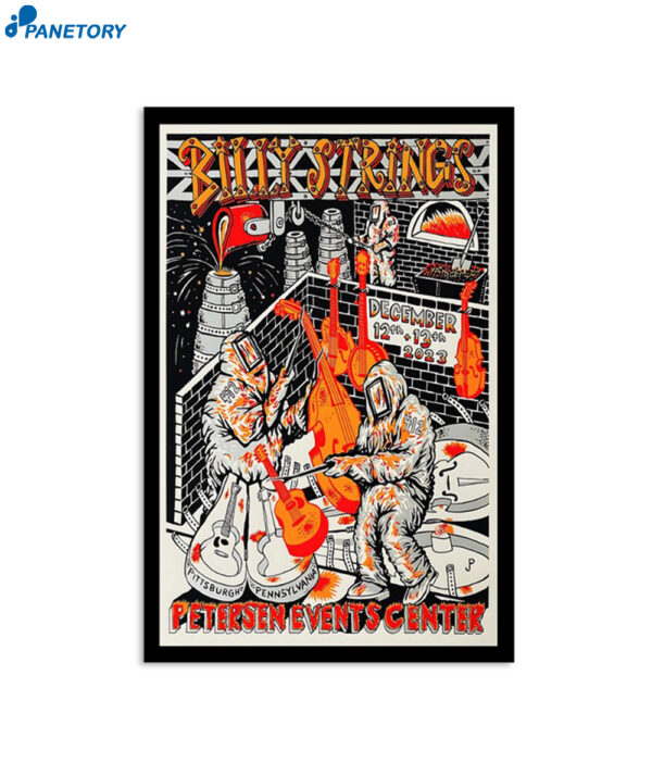 Billy Strings Petersen Events Center Pittsburgh Pa December 12 13 2023 Poster