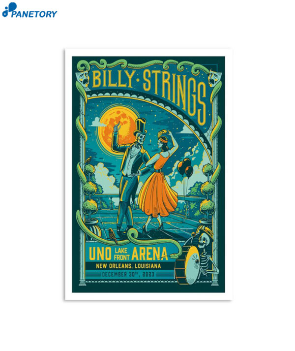 Billy Strings Uno Lakefront Arena New Orleans La December 30 2023 Poster