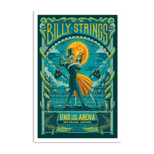 Billy Strings Uno Lakefront Arena New Orleans La December 31 2023 Poster
