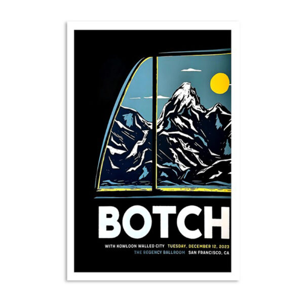 Botch Dec 12 2023 The Regency Ballroom San Francisco Ca Poster