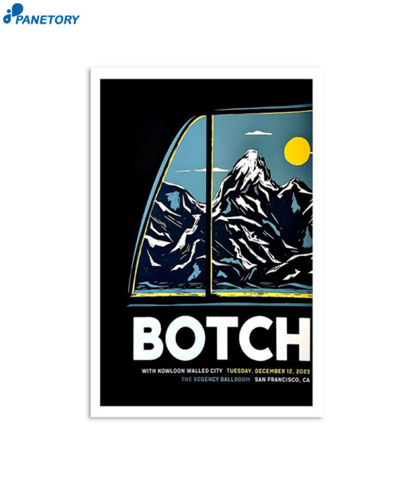 Botch Dec 12 2023 The Regency Ballroom San Francisco Ca Poster