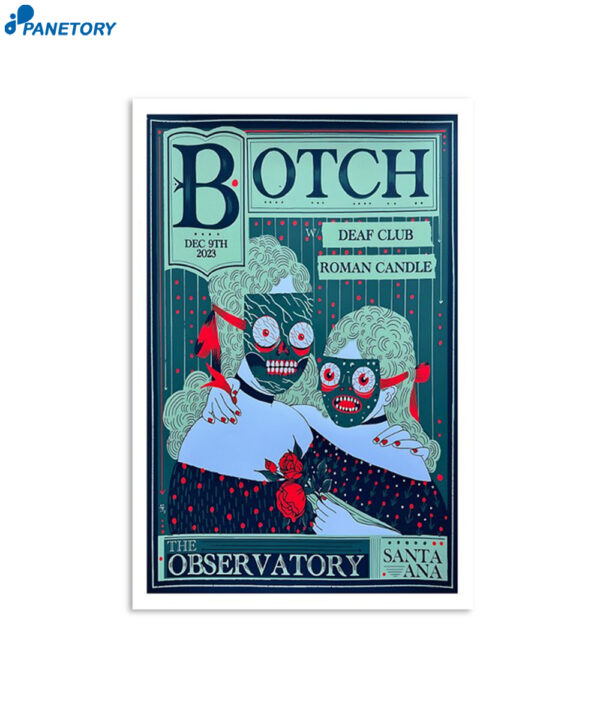Botch The Observatory Santa Ana Ca December 9 2023 Poster