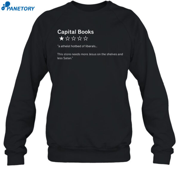 Capital Books A Atheist Hotbed Of Liberals Shirt