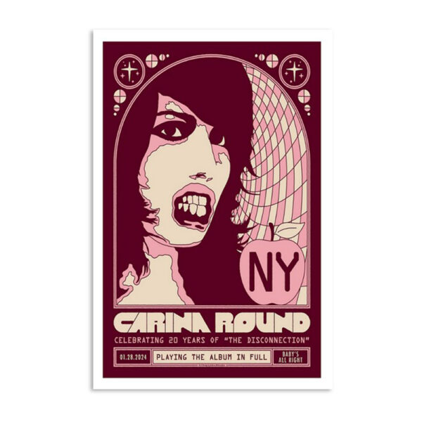 Carina Round January 28 2024 Baby's All Right Brooklyn Ny Tour Poster