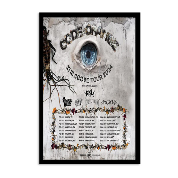 Code Orange The Above Tour 2024 Poster