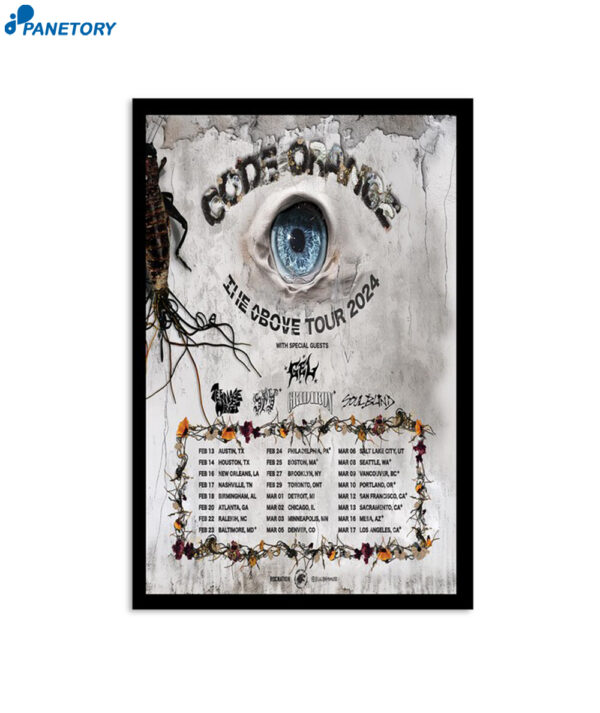 Code Orange The Above Tour 2024 Poster