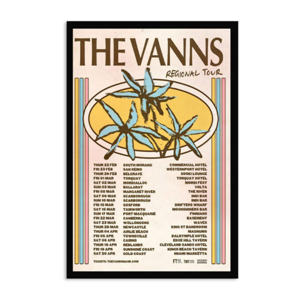Conert The Vanns Regional Tour 2024 Poster