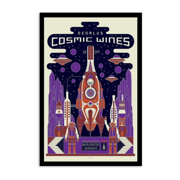 Cosmic Wines Hula Lakeside Burlington Vt December 9 2023 Poster