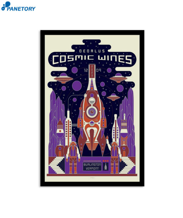Cosmic Wines Hula Lakeside Burlington Vt December 9 2023 Poster