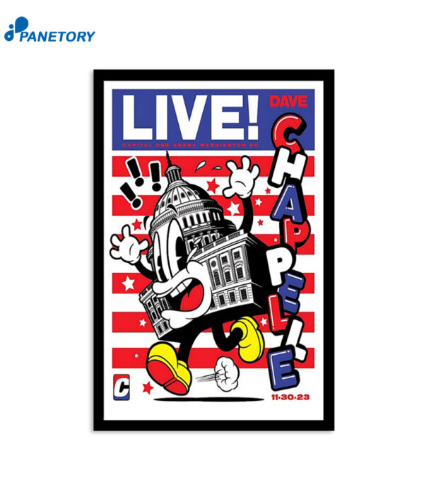 Dave Chappelle November 30 2023 Washington Dc Capital One Arena Poster