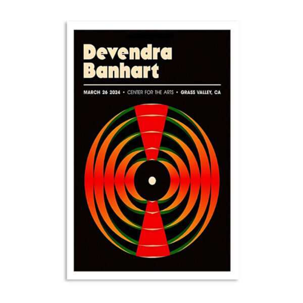 Devendra Banhart Center For The Arts Tour 2024 Poster