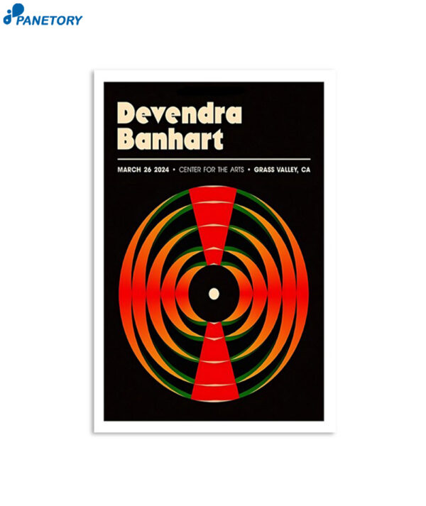 Devendra Banhart Center For The Arts Tour 2024 Poster