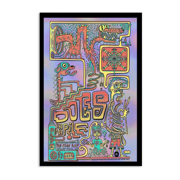 Dogs In A Pile The Stone Pony Dec 15-16 2023 Asbury Park NJ Poster