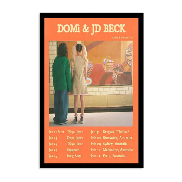 Domi & Jd Beck Oceania & Asia 2024 Tour Poster