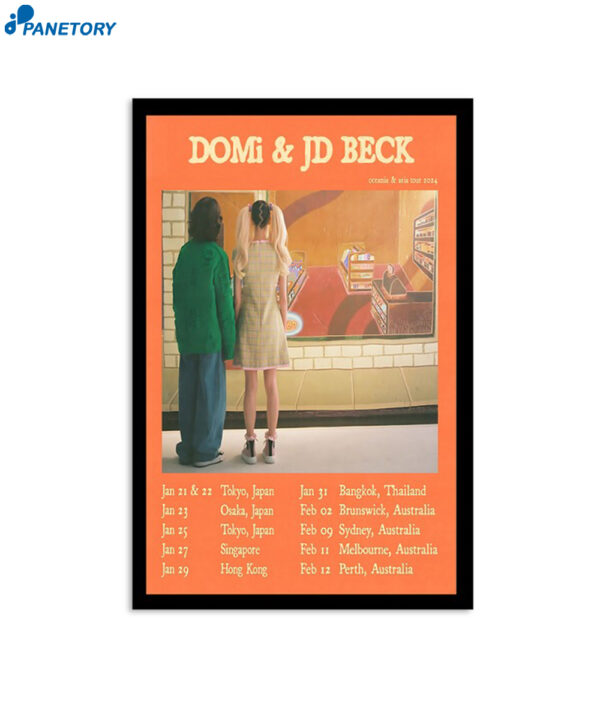 Domi &Amp; Jd Beck Oceania &Amp; Asia 2024 Tour Poster