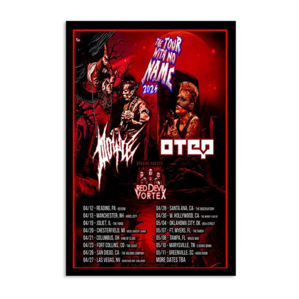 Doyle & Otep The Tour With No Name 2024 Poster