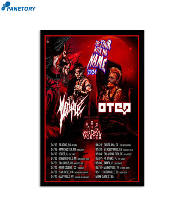 Doyle & Otep The Tour With No Name 2024 Poster