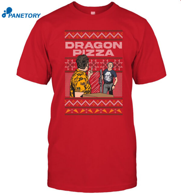 Dragon Pizza Christmas Sweater