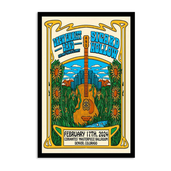 Drew Emmitt Band Cervantes' Masterpiece Ballroom Denver Co February 17 2024 Poster