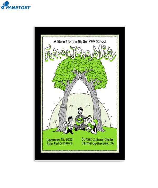 Father John Misty Tour Carmel By The Sea Ca 12 15 2023 Poster