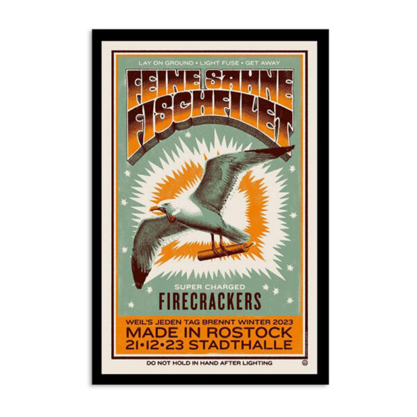 Feine Sahne Fischfilet Tour 2023 Rostock Germany Poster