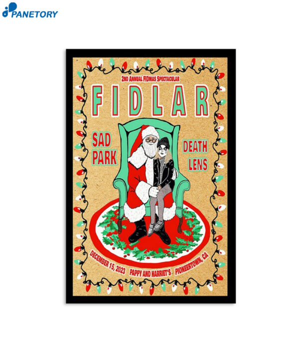 Fidlar Pappy & Harriet's Pioneertown Ca Dec 15 2023 Poster