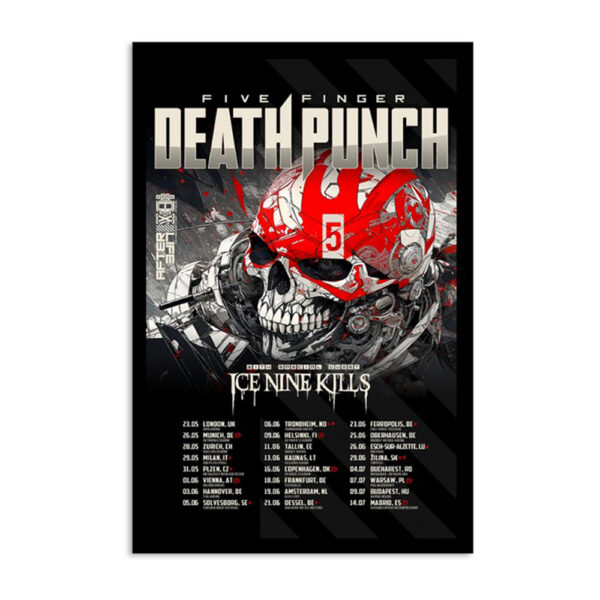 Five Finger Death Punch Tour 2024 Poster