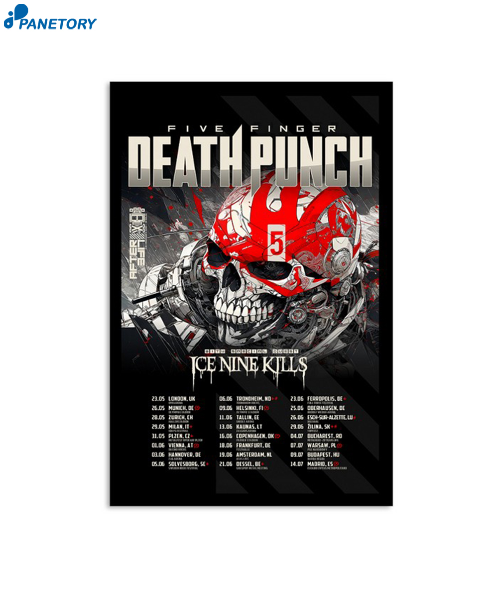Five Finger Death Punch Tour 2024 Poster 2024