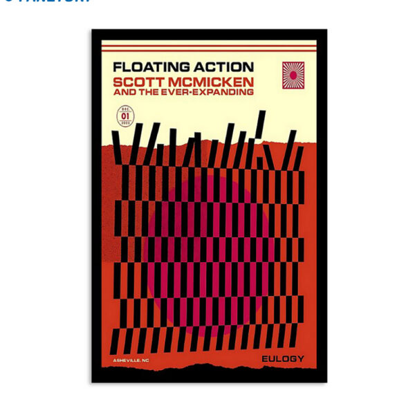 Floating Action Eulogy Asheville Nc December 1 2023 Poster
