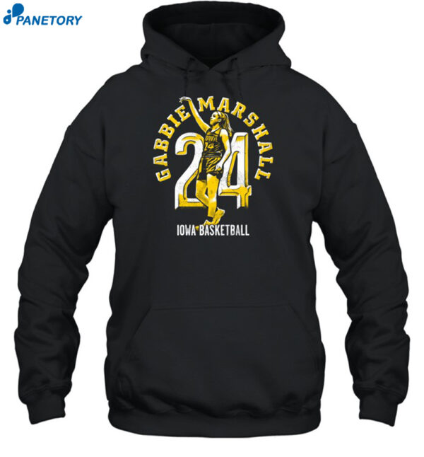 Gabbie Marshall 24 Iowa Basketball Shirt