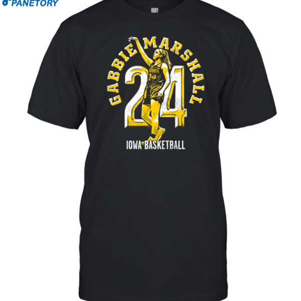 Gabbie Marshall 24 Iowa Basketball Shirt