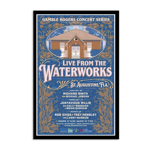Gamble Rogers Music Festival 2024 Live From The Waterworks Poster
