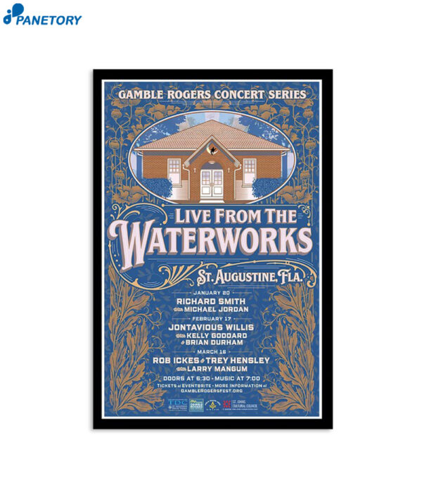 Gamble Rogers Music Festival 2024 Live From The Waterworks Poster
