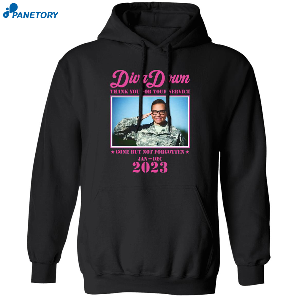 George Santos Diva Down Thank You For Your Service Shirt 7 George Santos Diva Down Thank You For Your Service Shirt 1