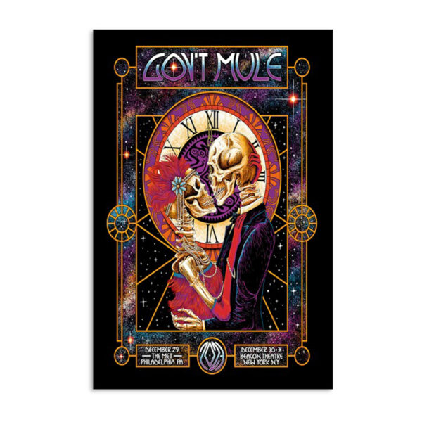 Gov't Mule New Year's Run New York And Pa December 2023 Poster